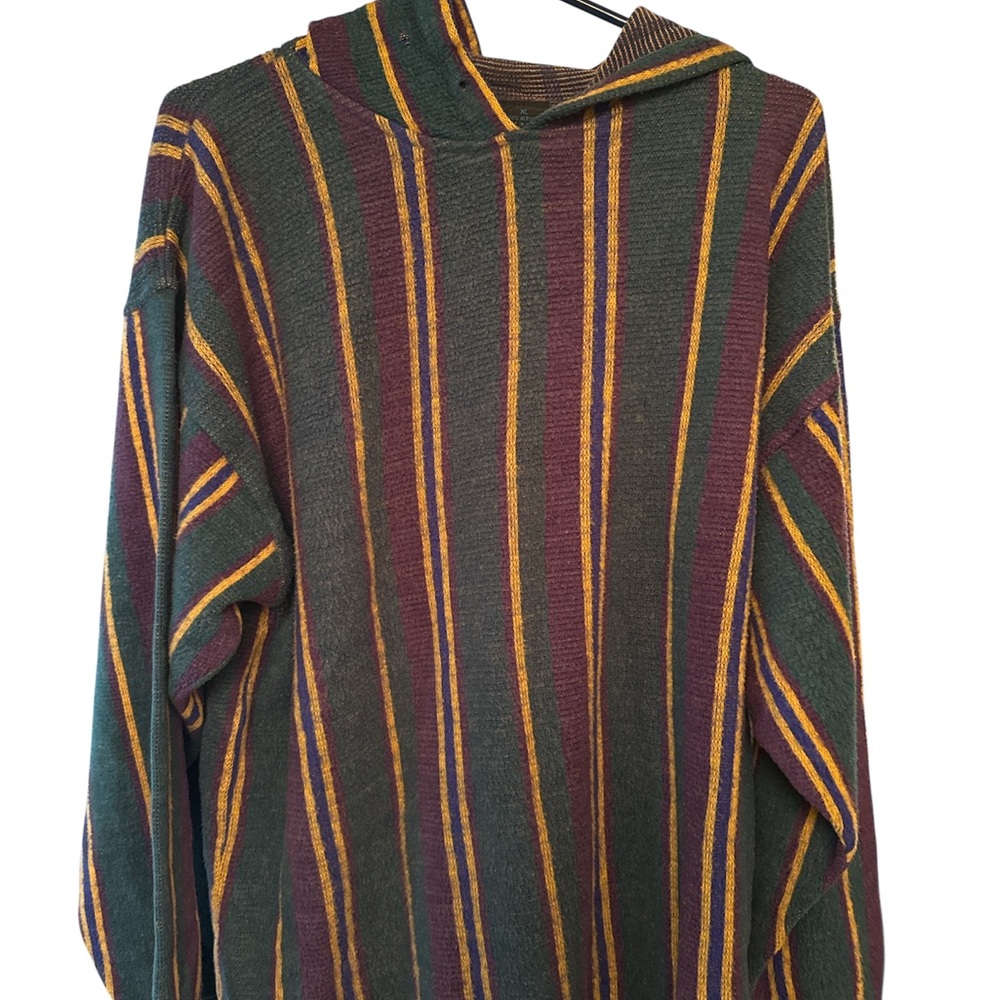 Santana Canada Green and Purple Striped Hoodie